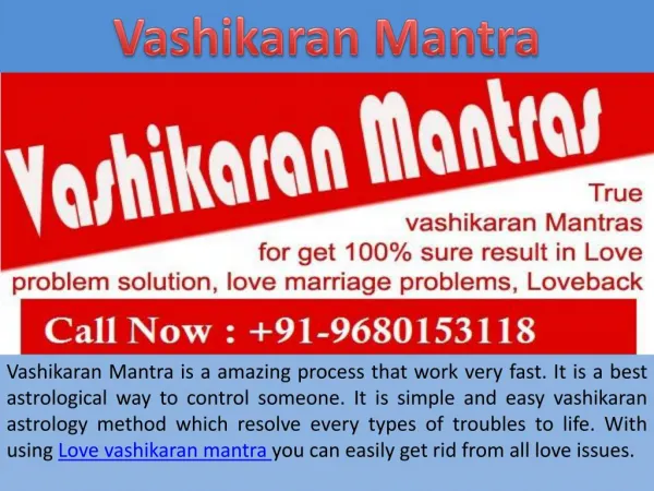 Vashikaran Mantra to Control Anyone