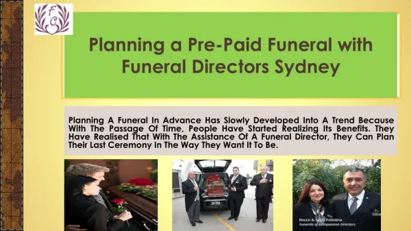 Planning a Pre-Paid Funeral with Funeral Directors Sydney