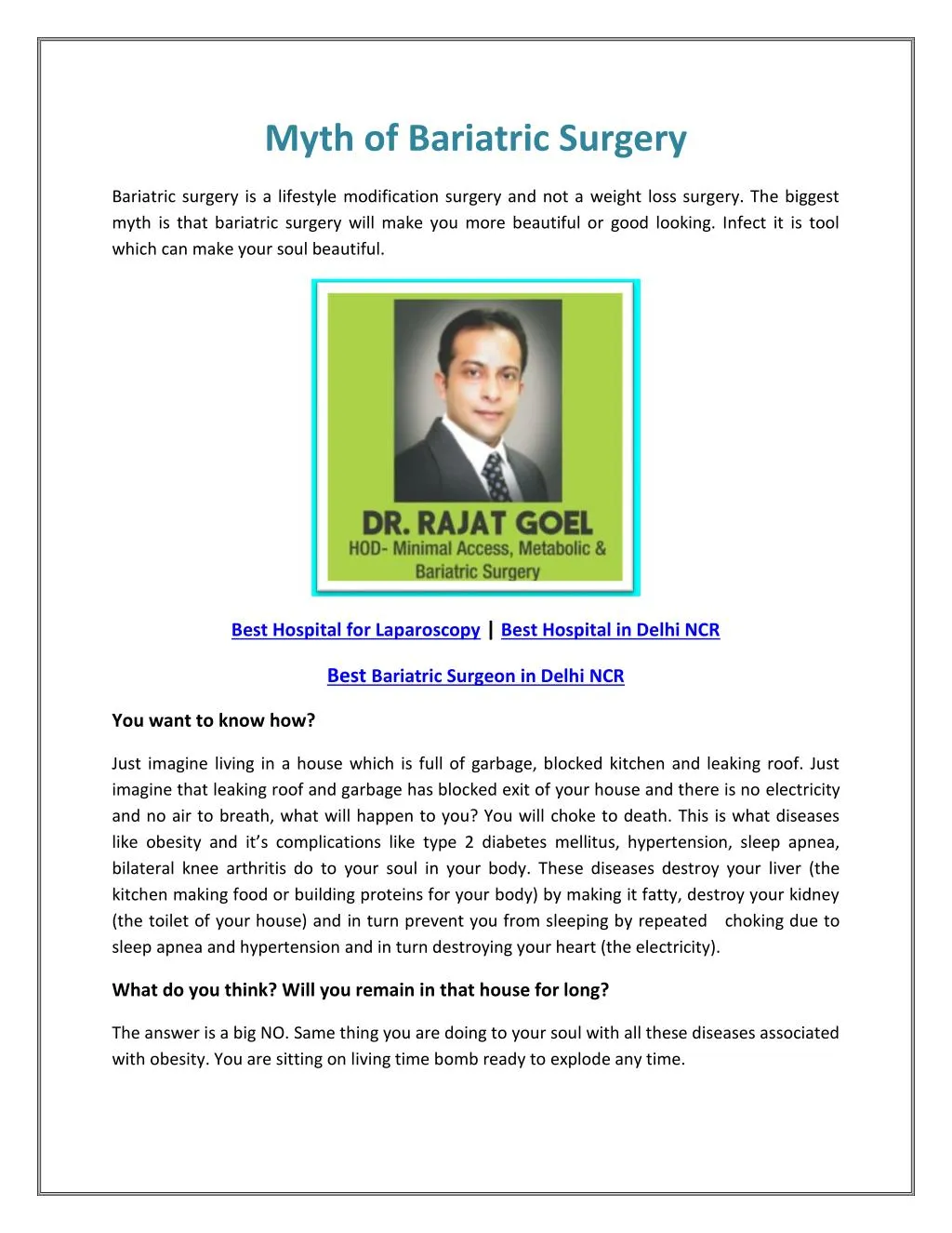 myth of bariatric surgery