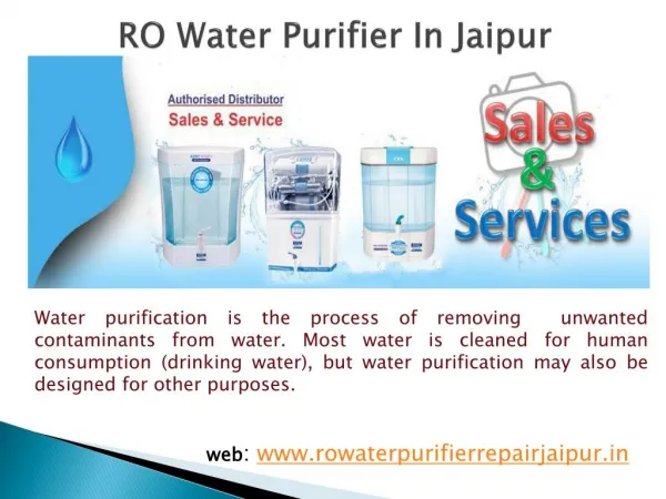 RO Water Purifier Domestic