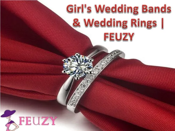 Girl's Wedding Bands & Wedding Rings | FEUZY