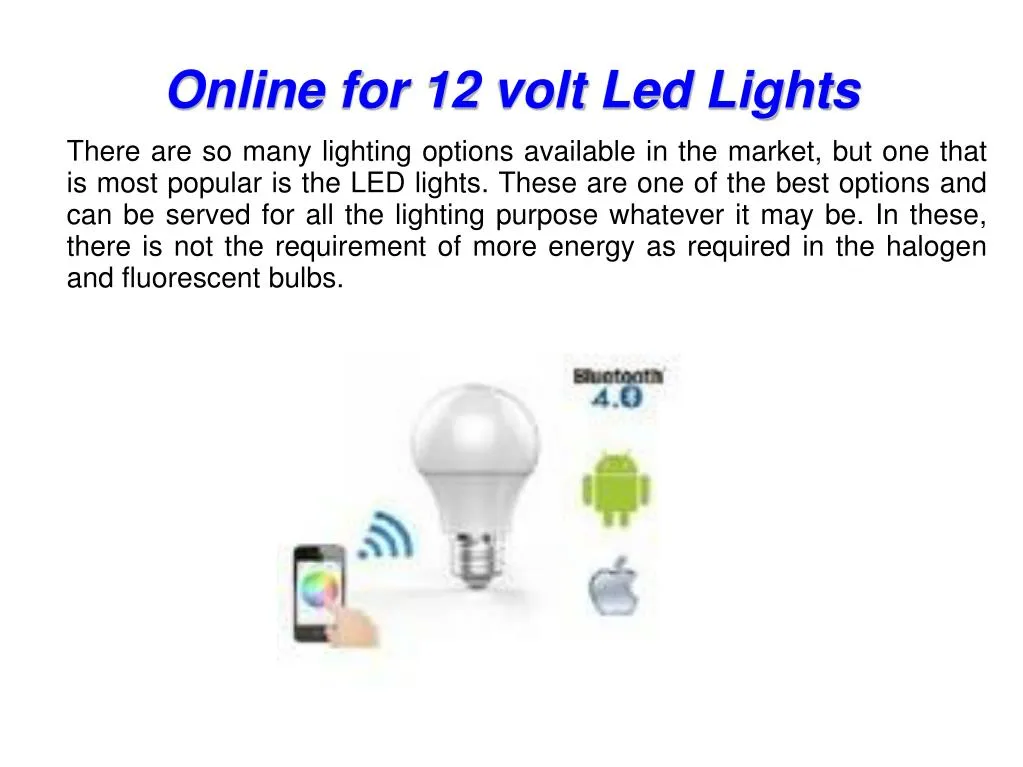 online for 12 volt led lights