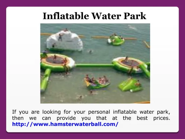 inflatable water park