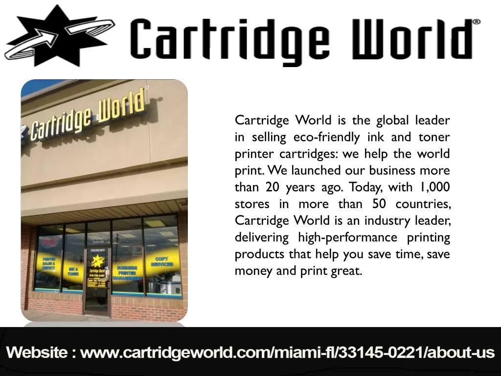 cartridge world is the global leader in selling