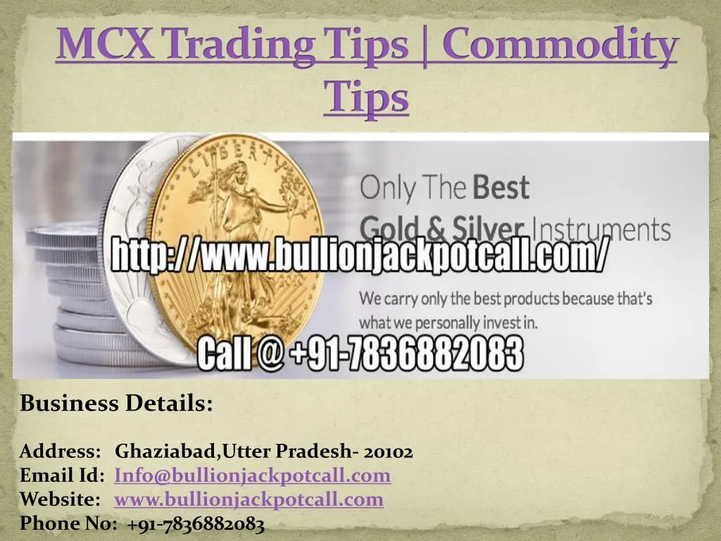mcx trading tips commodity tips