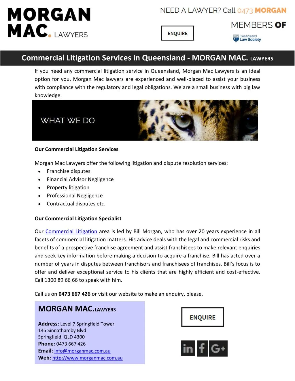 commercial litigation services in queensland