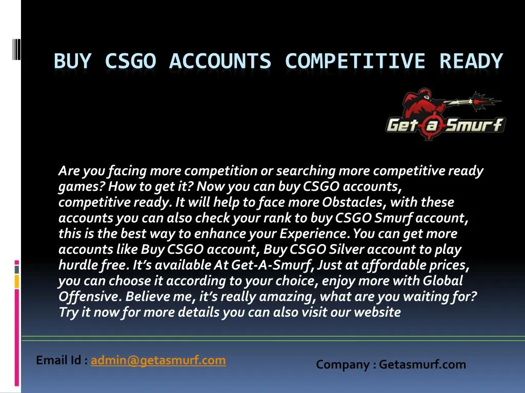 buy csgo accounts competitive ready