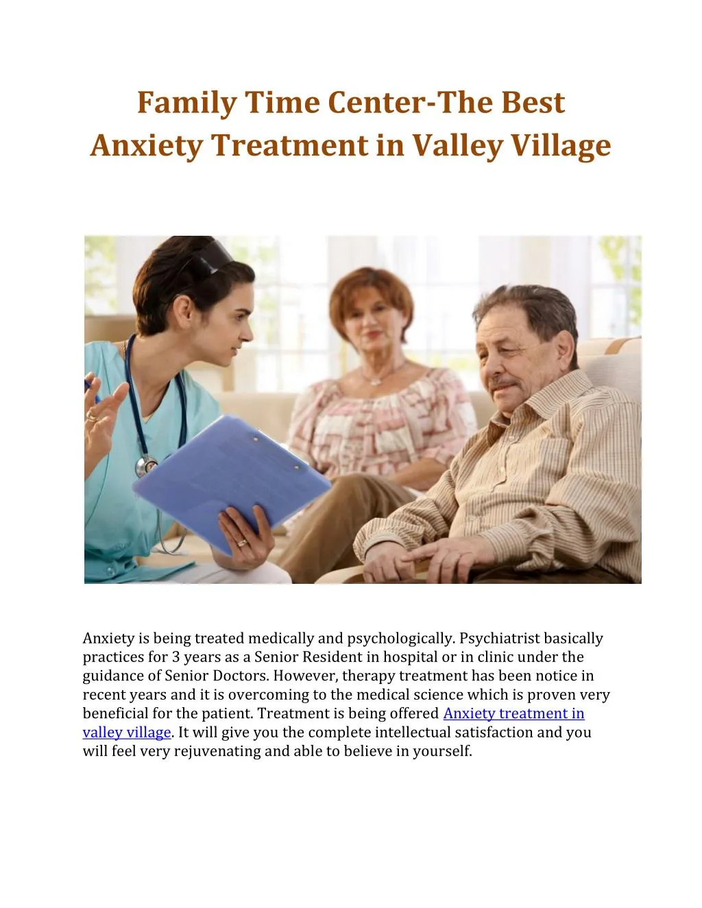 family time center the best anxiety treatment