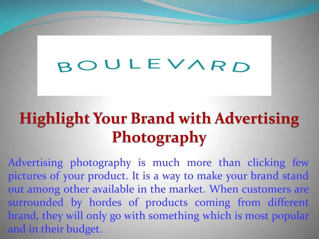 highlight your brand with advertising photography