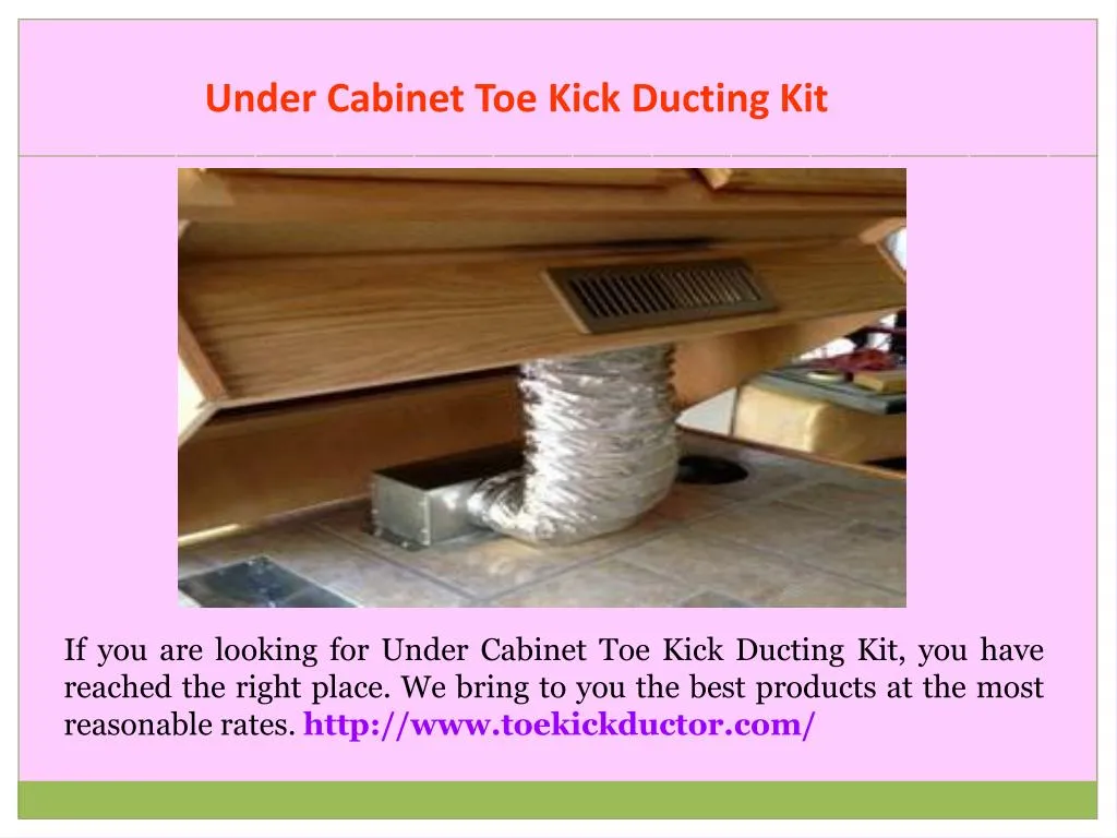 under cabinet toe kick ducting kit