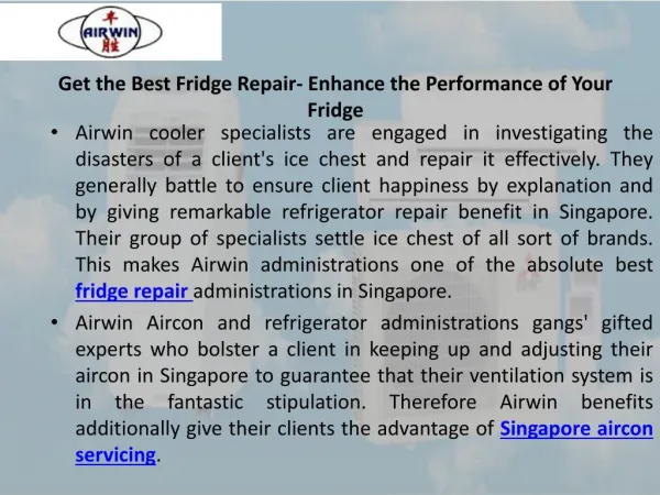 Get the Best Fridge Repair- Enhance the Performance of Your Fridge