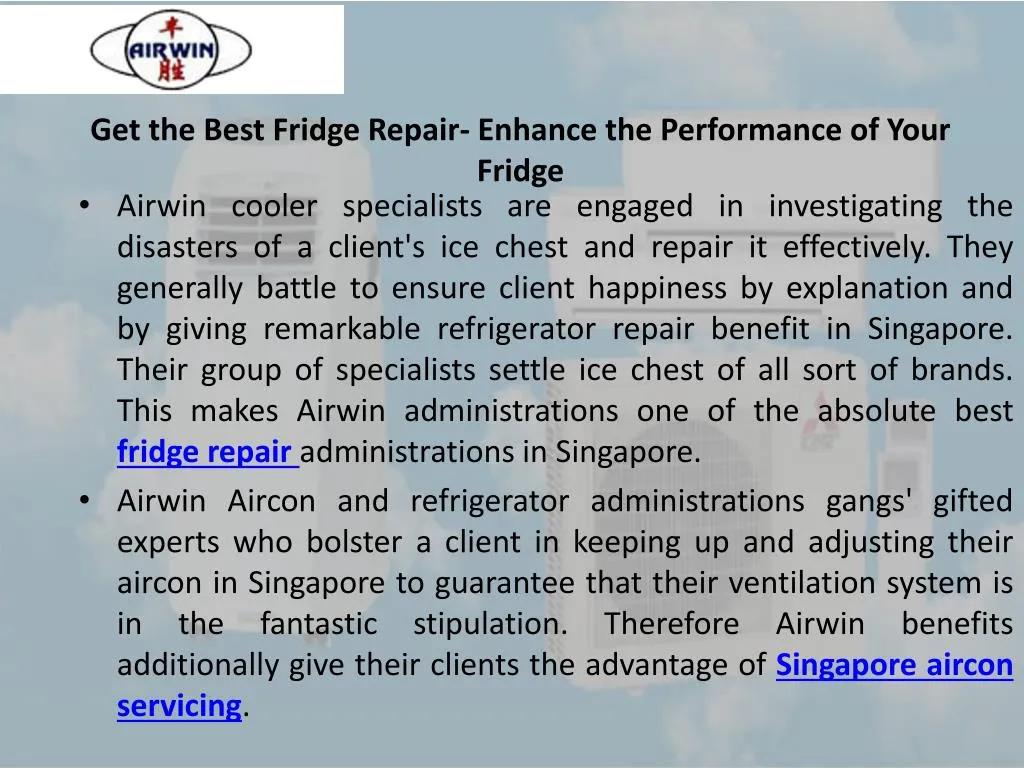 get the best fridge repair enhance the performance of your fridge