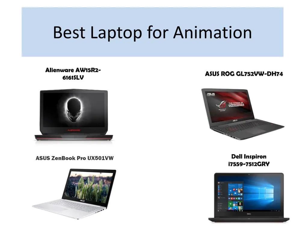 best laptop for animation
