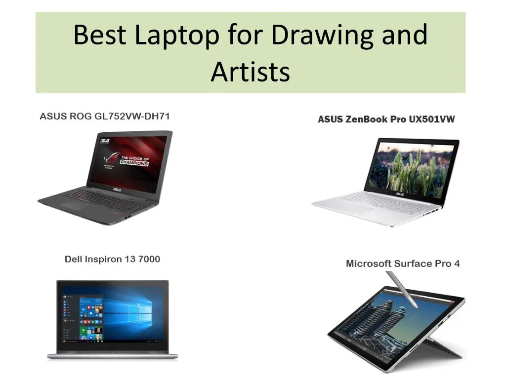 best laptop for drawing and artists