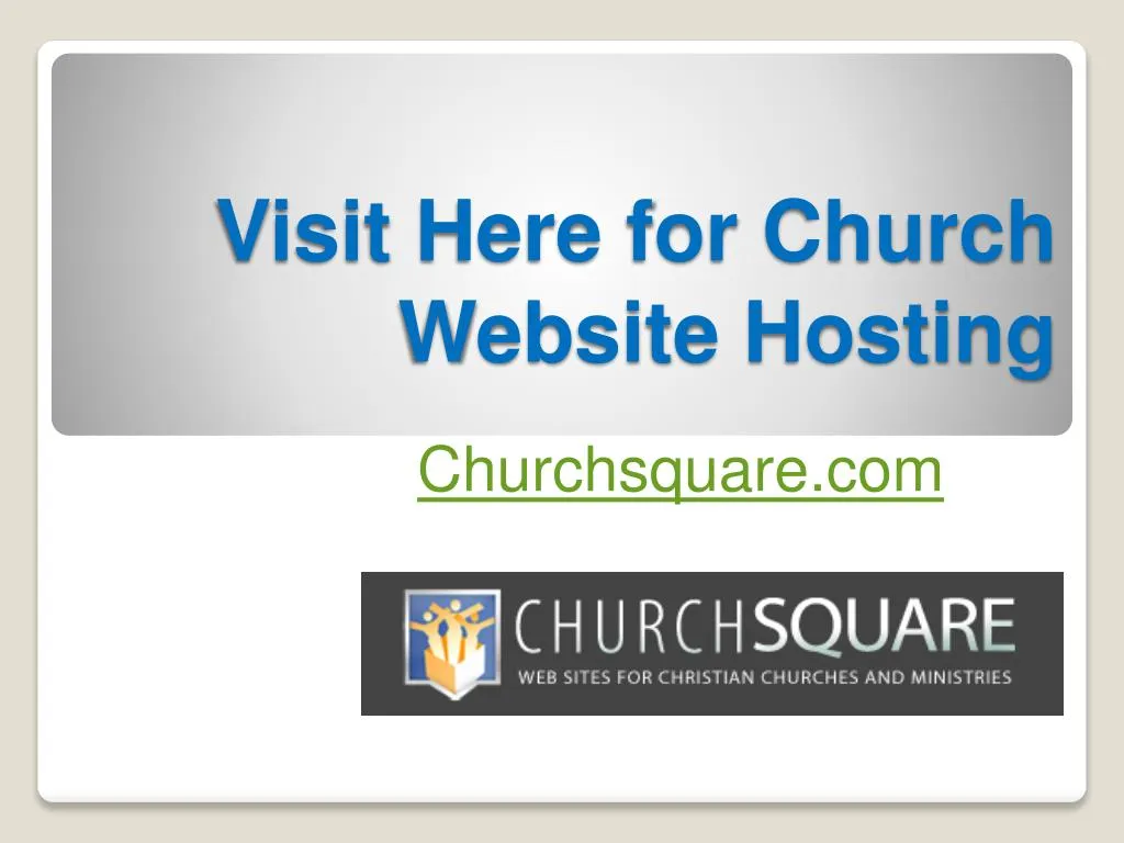 visit here for church website hosting