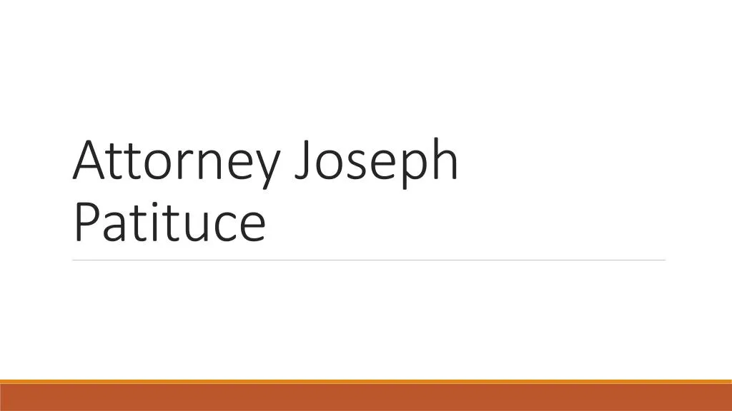 attorney joseph patituce