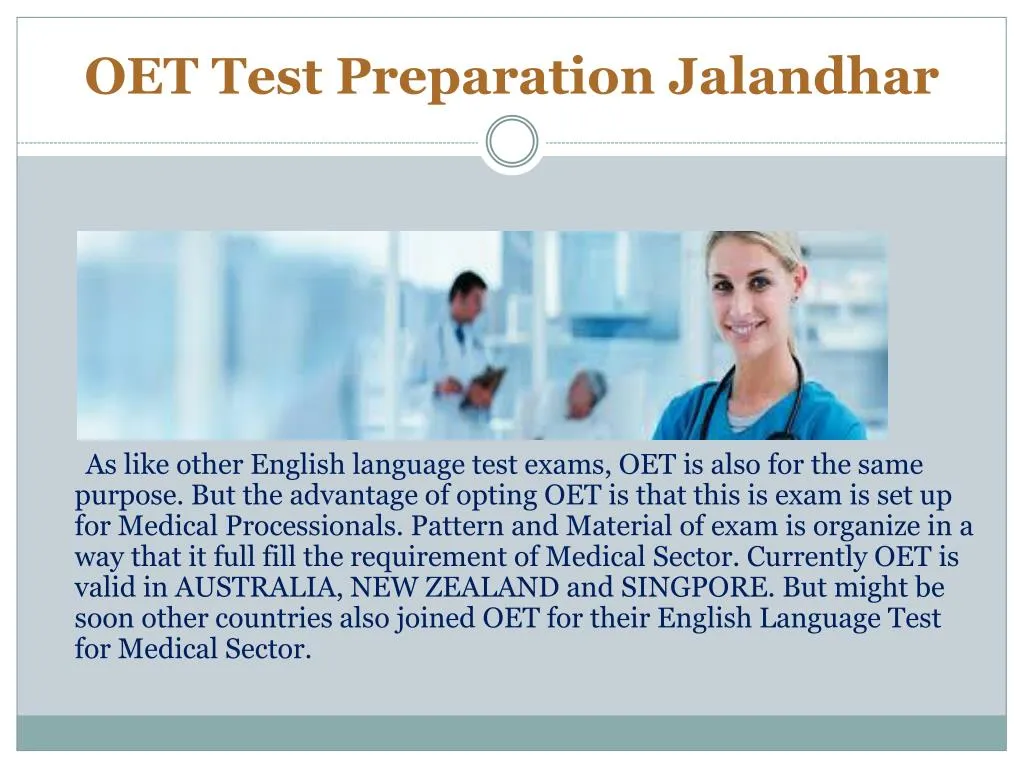 oet test preparation jalandhar