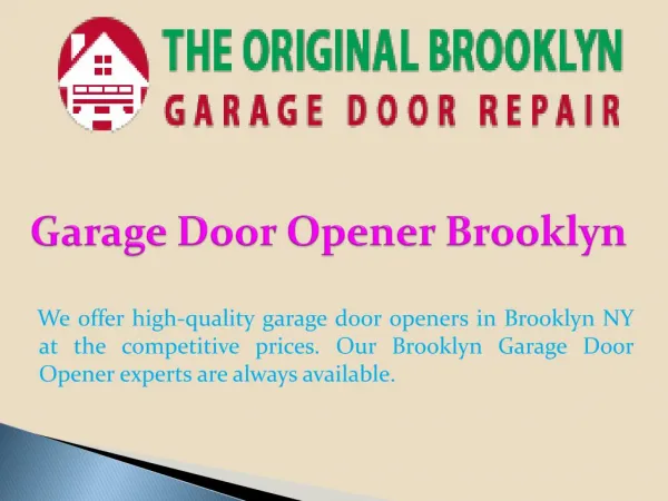 Garage Door Opener Brooklyn