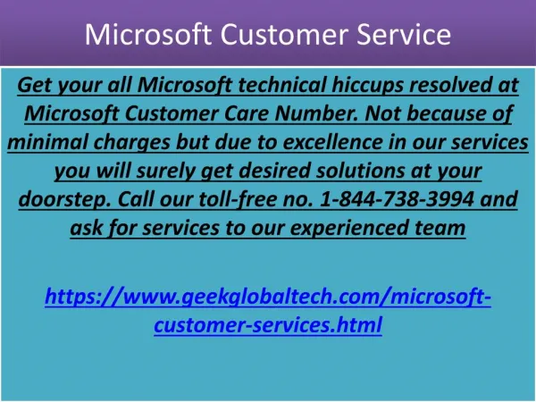 Get intuit Microsoft Customer Care call now 1-844-738-3994 toll-free
