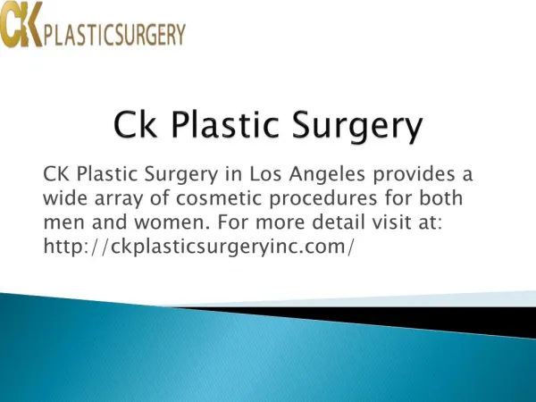 Korean Plastic Surgery clinic in Los Angeles CA