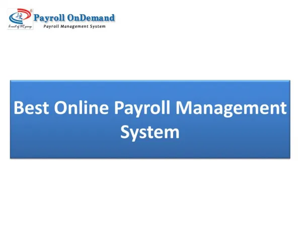 Best Online Payroll Management System