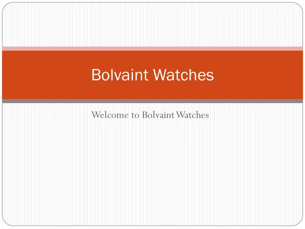 bolvaint watches