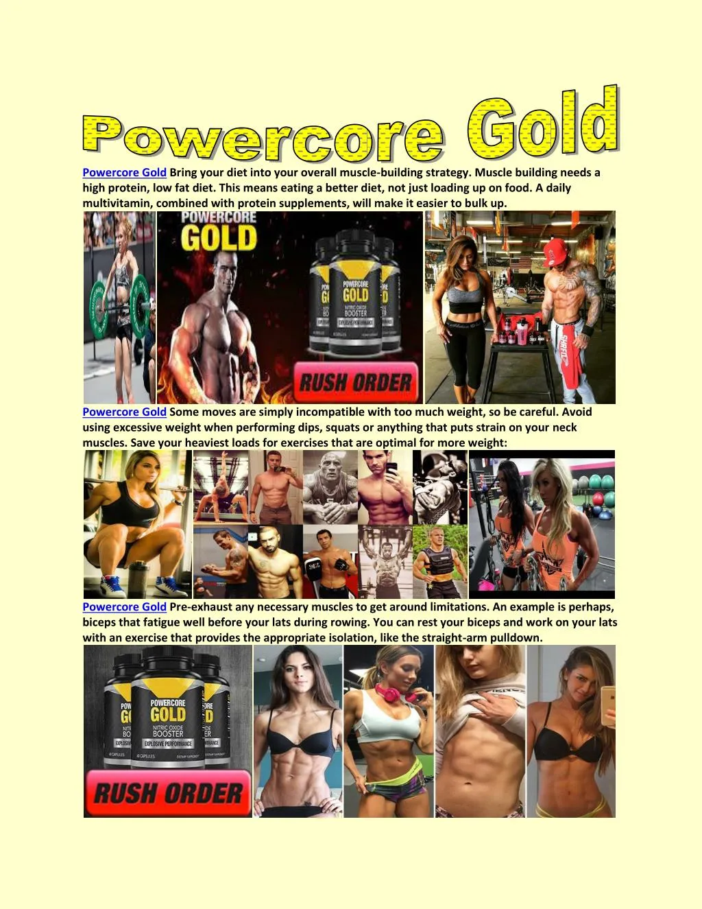 powercore gold bring your diet into your overall