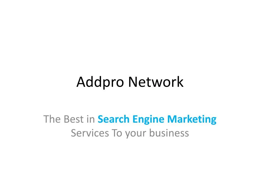 addpro network