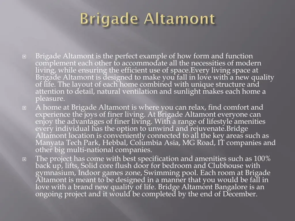 brigade altamont