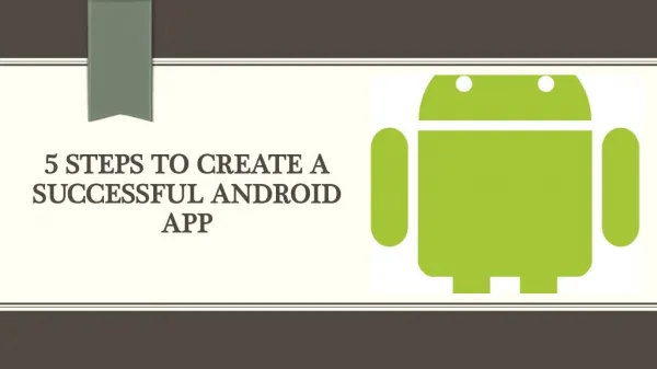 5 Steps to Create a Successful Android App-WTLabs Institute Jalandhar
