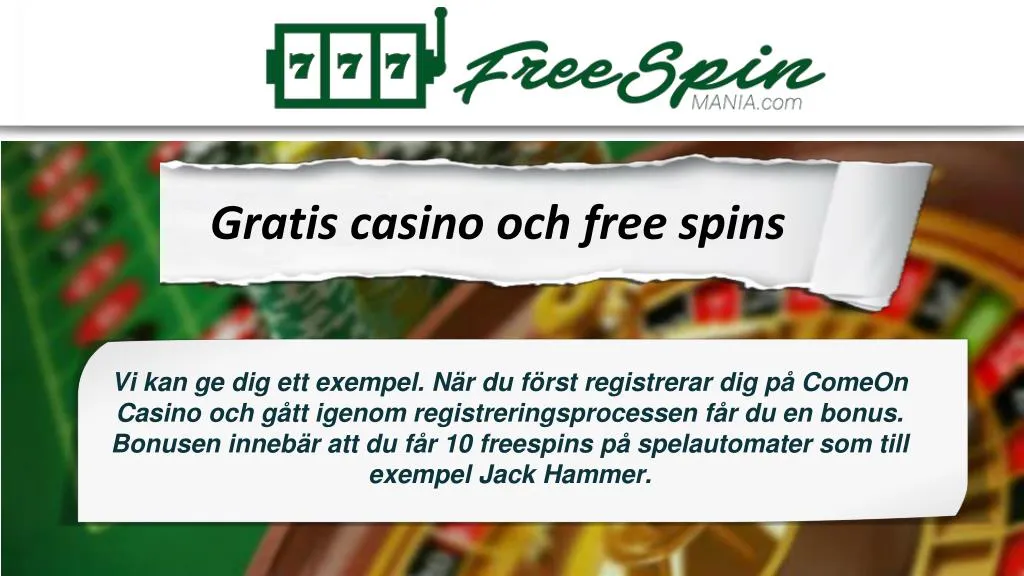 gratis casino och free spins