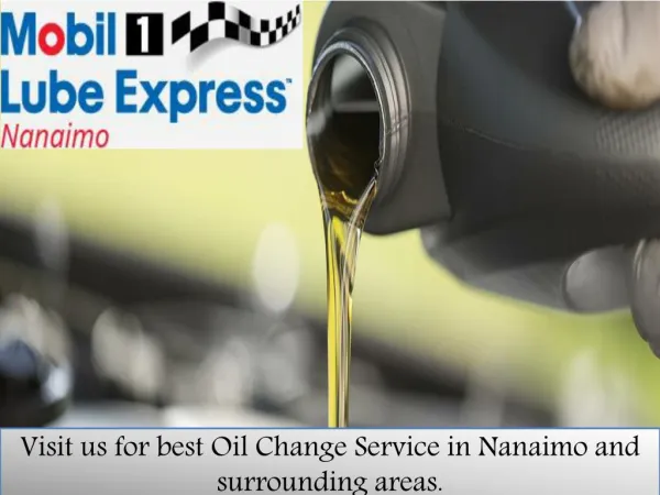 Oil Change Nanaimo
