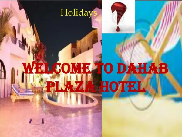 Hotels in Dahab | dahabplazahotel