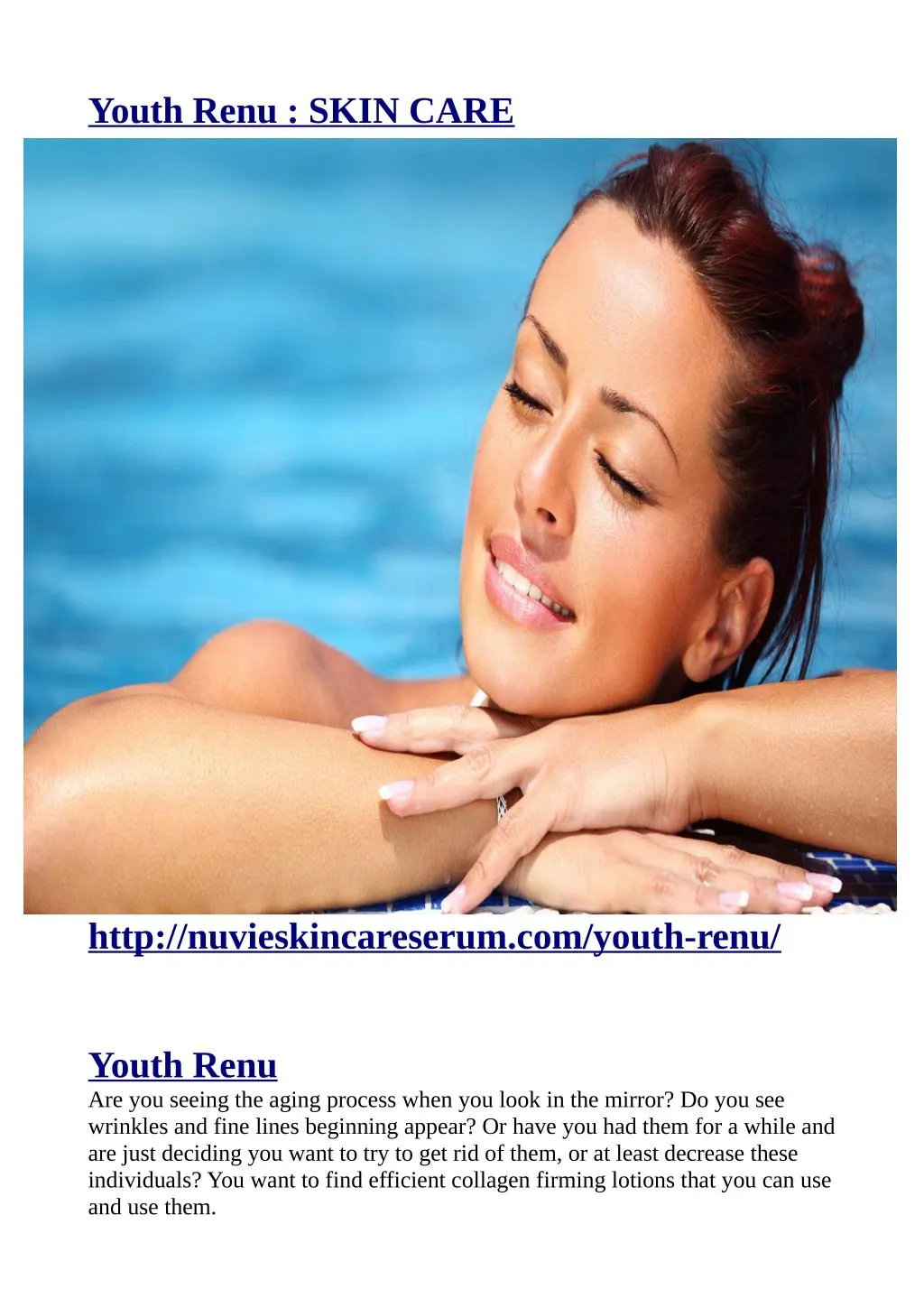 youth renu skin care
