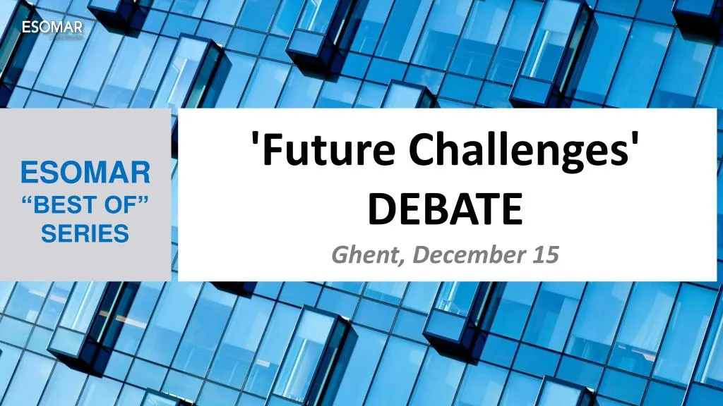 future challenges debate ghent december 15