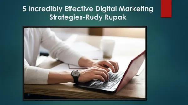About Rudy Rupak | Rudy Rupak - Digital Marketing Expert