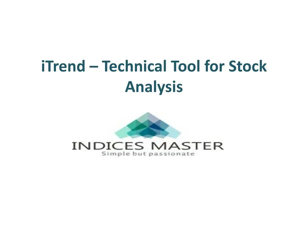 itrend technical tool for stock analysis