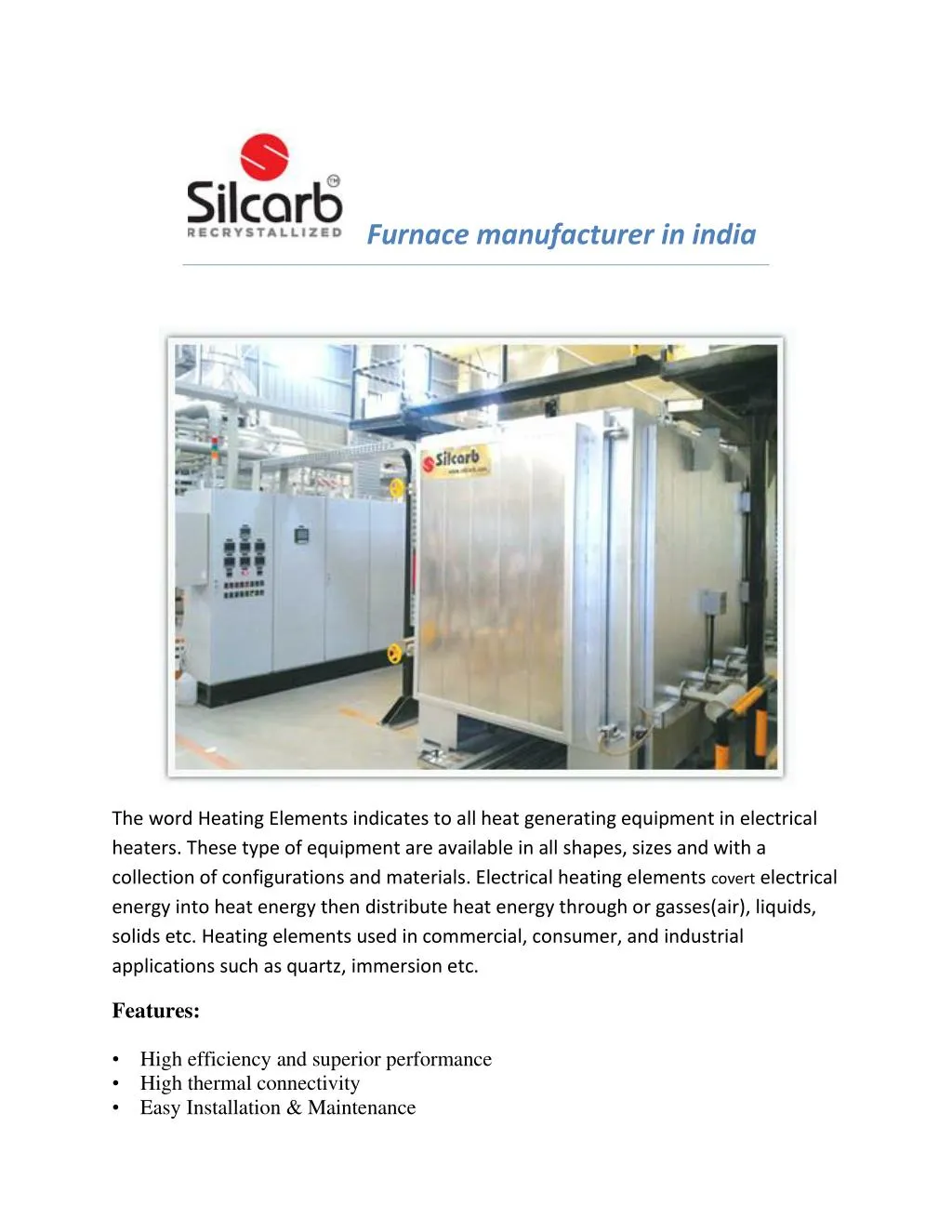 furnace manufacturer in india