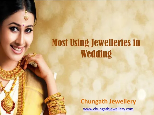 Most Using Wedding Jewelleries in Kerala