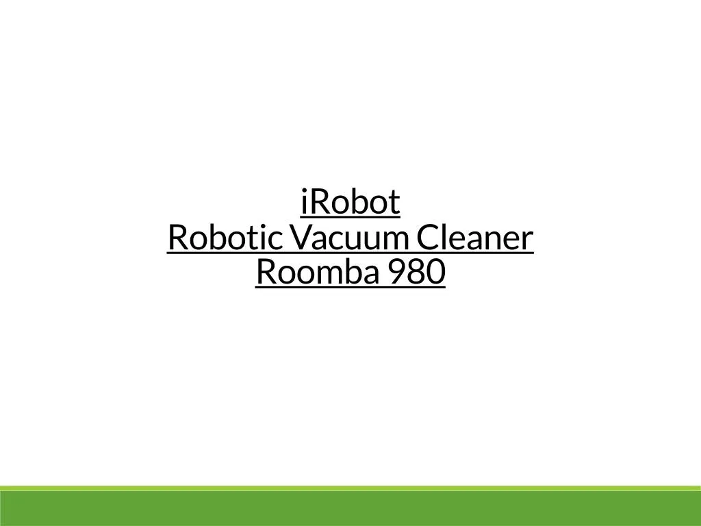 irobot robotic vacuum cleaner roomba 980