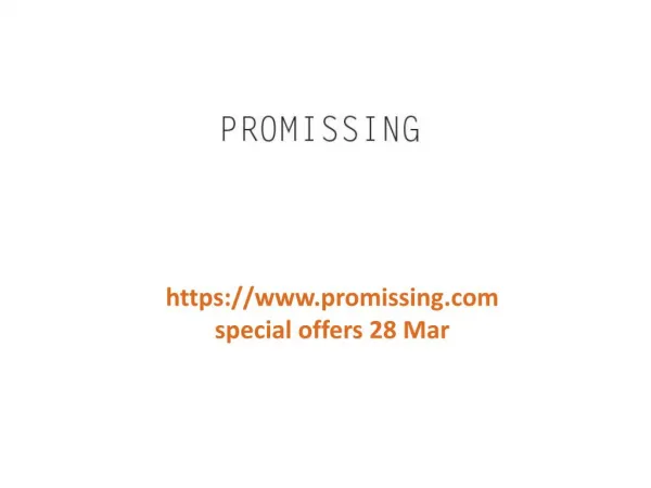 www.promissing.com special offers 28 Mar