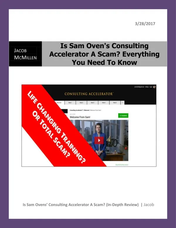 Is Sam Oven's Consulting Accelerator A Scam Everything You Need To Know