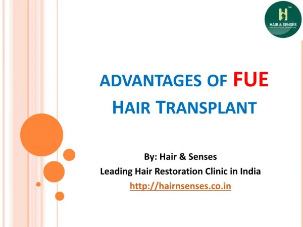 Advantages of FUE Hair Transplant