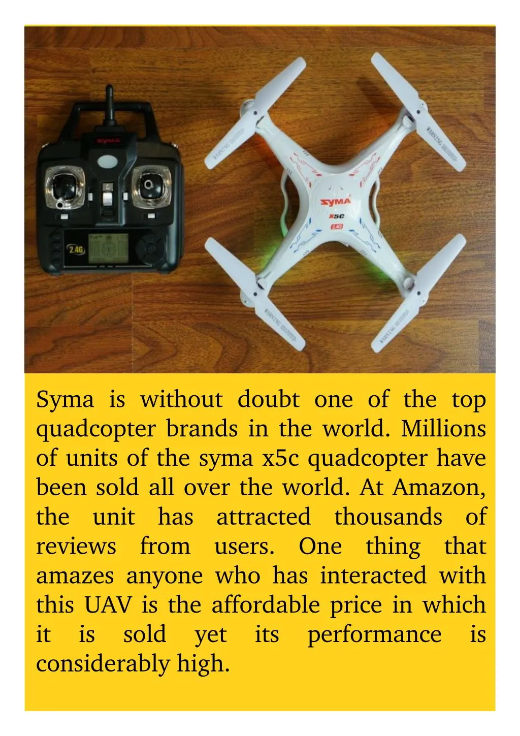 syma is without doubt one of the top quadcopter
