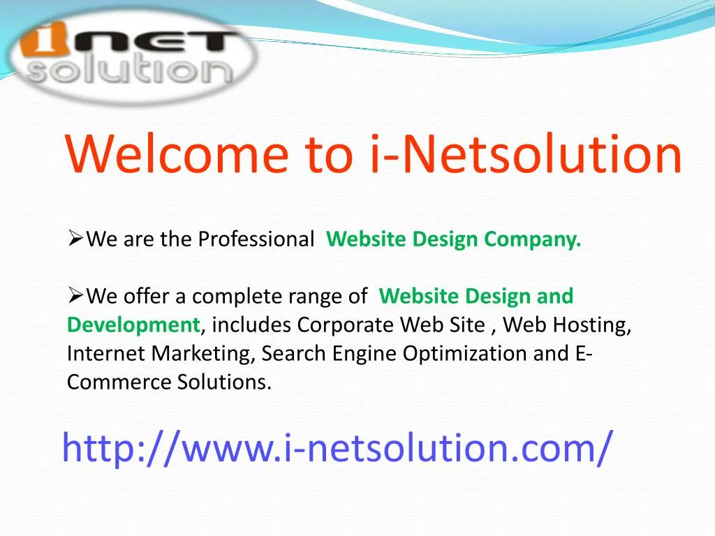welcome to i netsolution