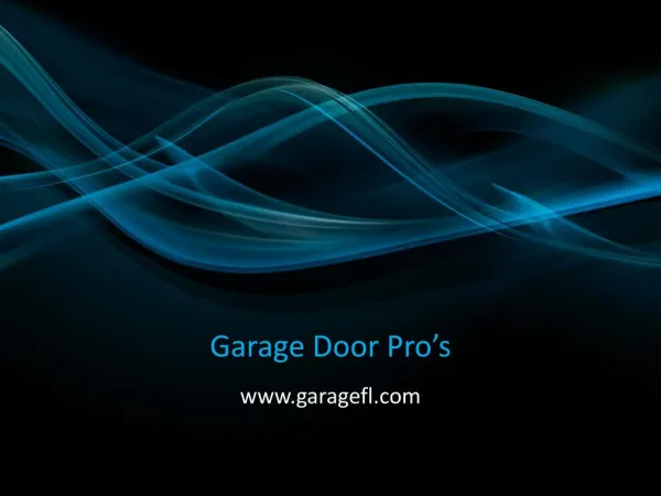 Garage Door Service - www.garagefl.com