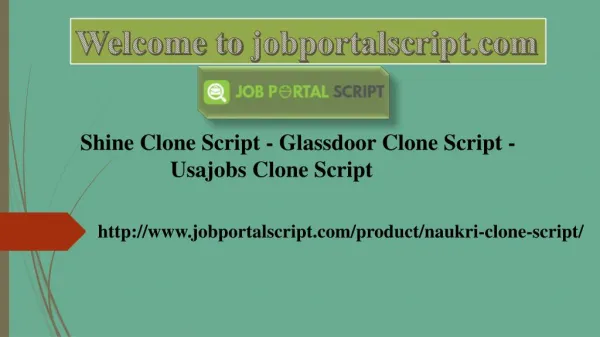 Shine Clone Script - Glassdoor Clone Script - Usajobs Clone Script