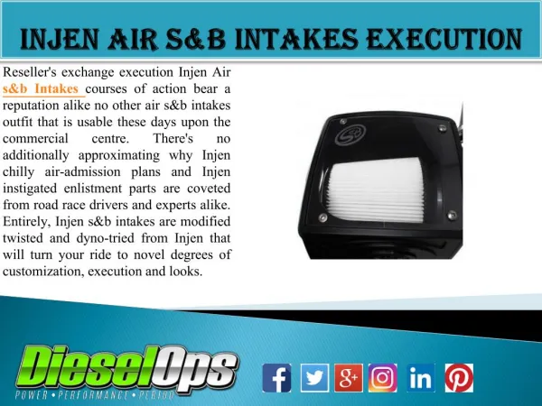 Injen Air s&b Intakes Execution