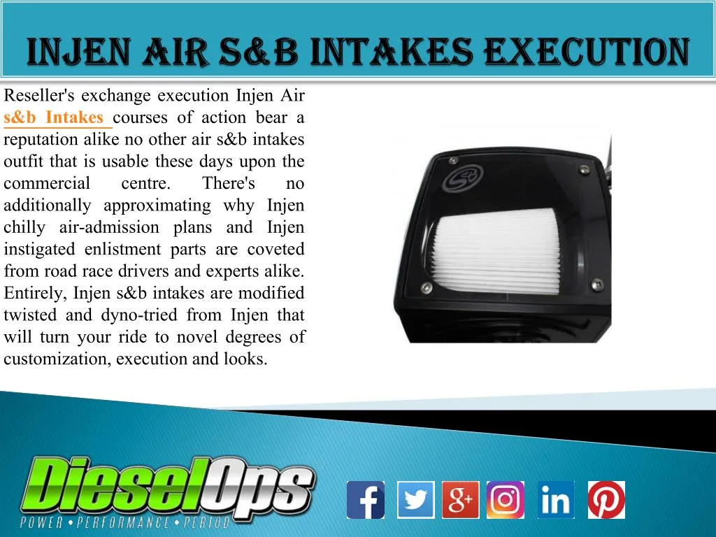 injen air s b intakes execution