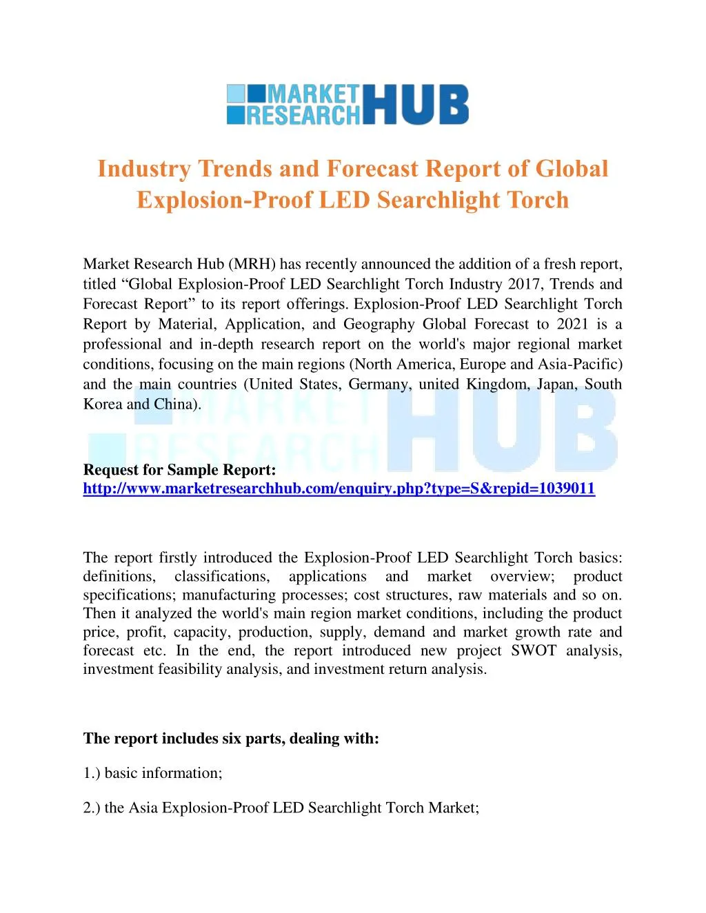 industry trends and forecast report of global
